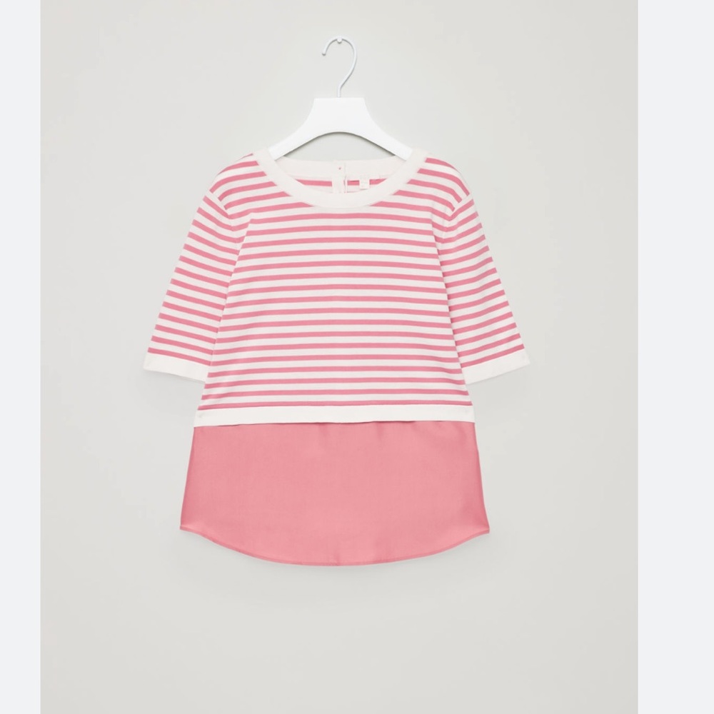 Strip Knot Top with silk